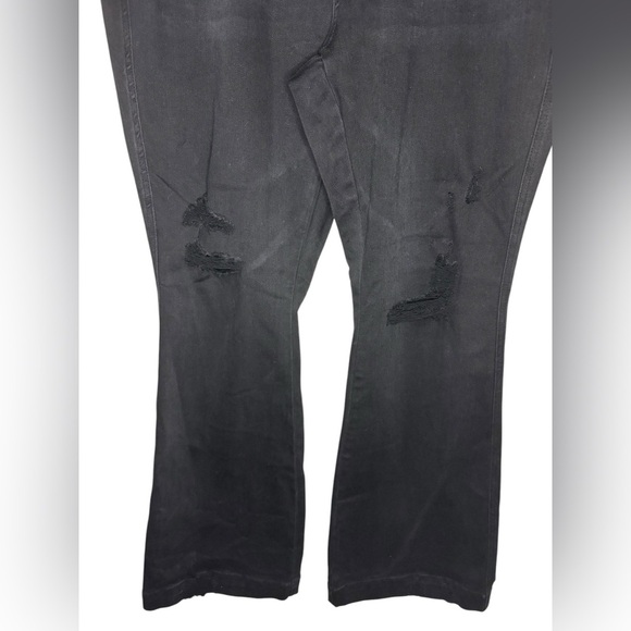 ***Has been sold***. Judy Blue High Waist Tummy Control Distressed Flare Jean - Picture 5 of 11